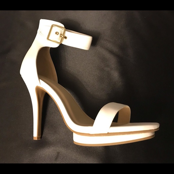 Wild Diva Shoes - Sexy Wild Diva White, Modern Platform Stilettos*10